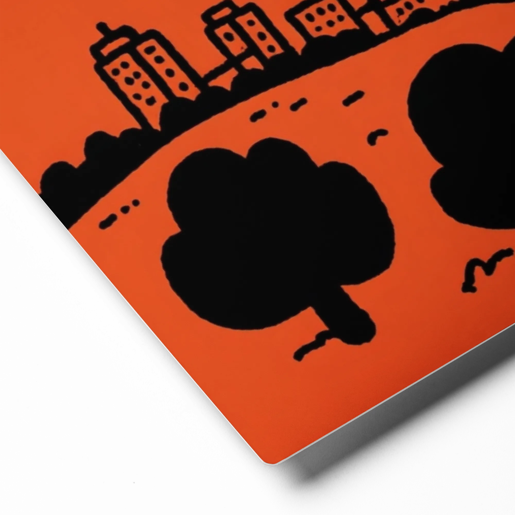 Orange Cityscape | Art Print