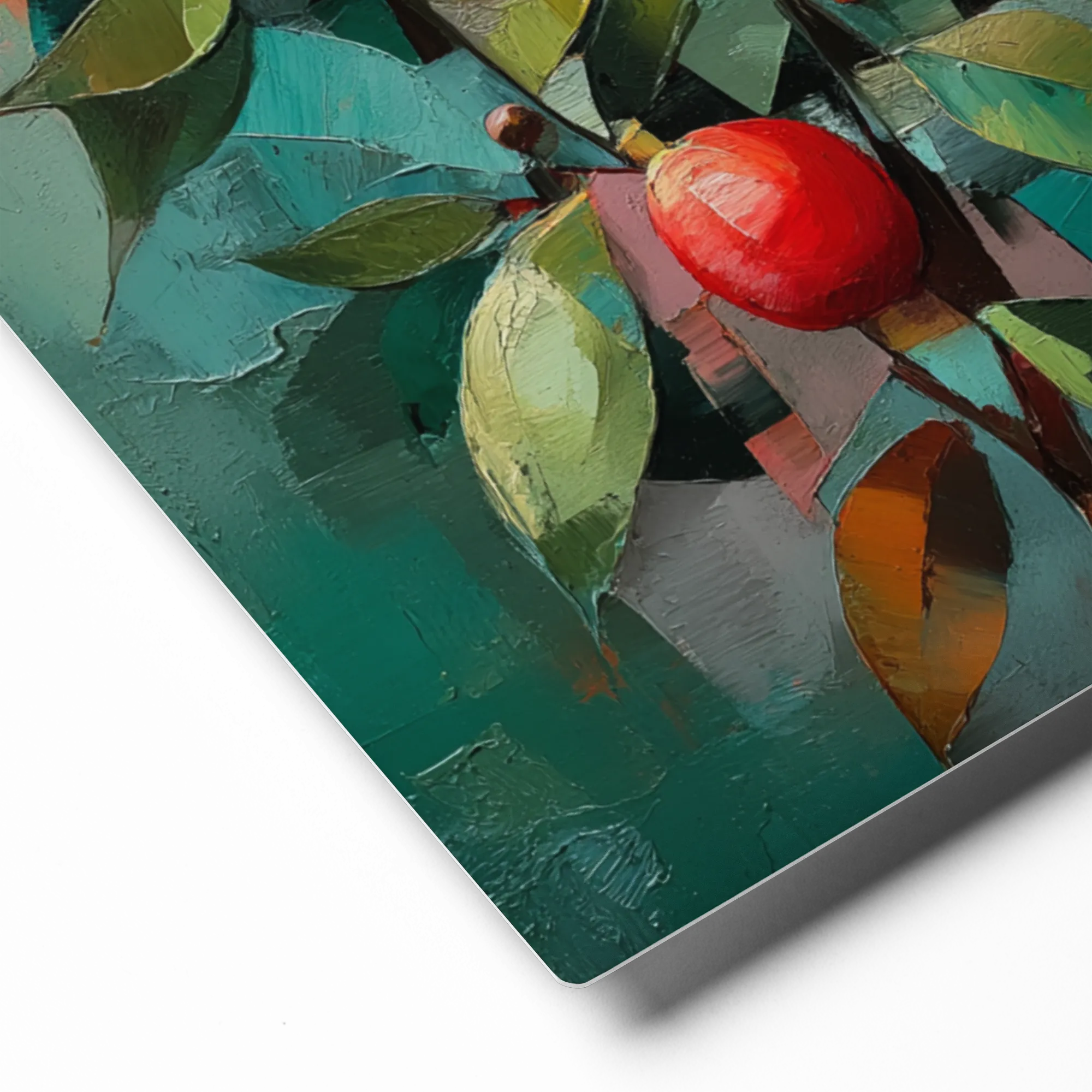 Geometric Citrus Grove 
 Canvas with Black Frame