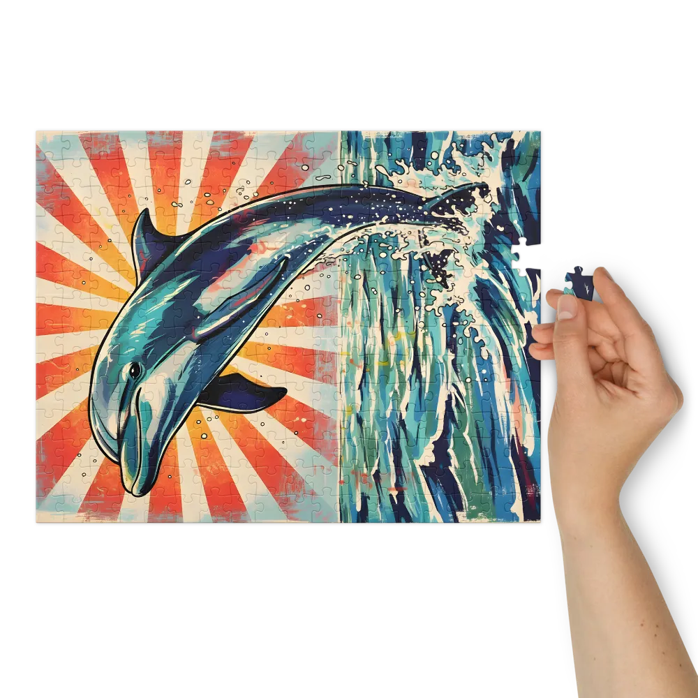 Sunburst Dolphin | Jigsaw Puzzles