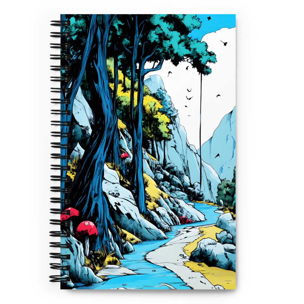 Enchanted Forest Stream 
 Spiral Notebook | 140 pages