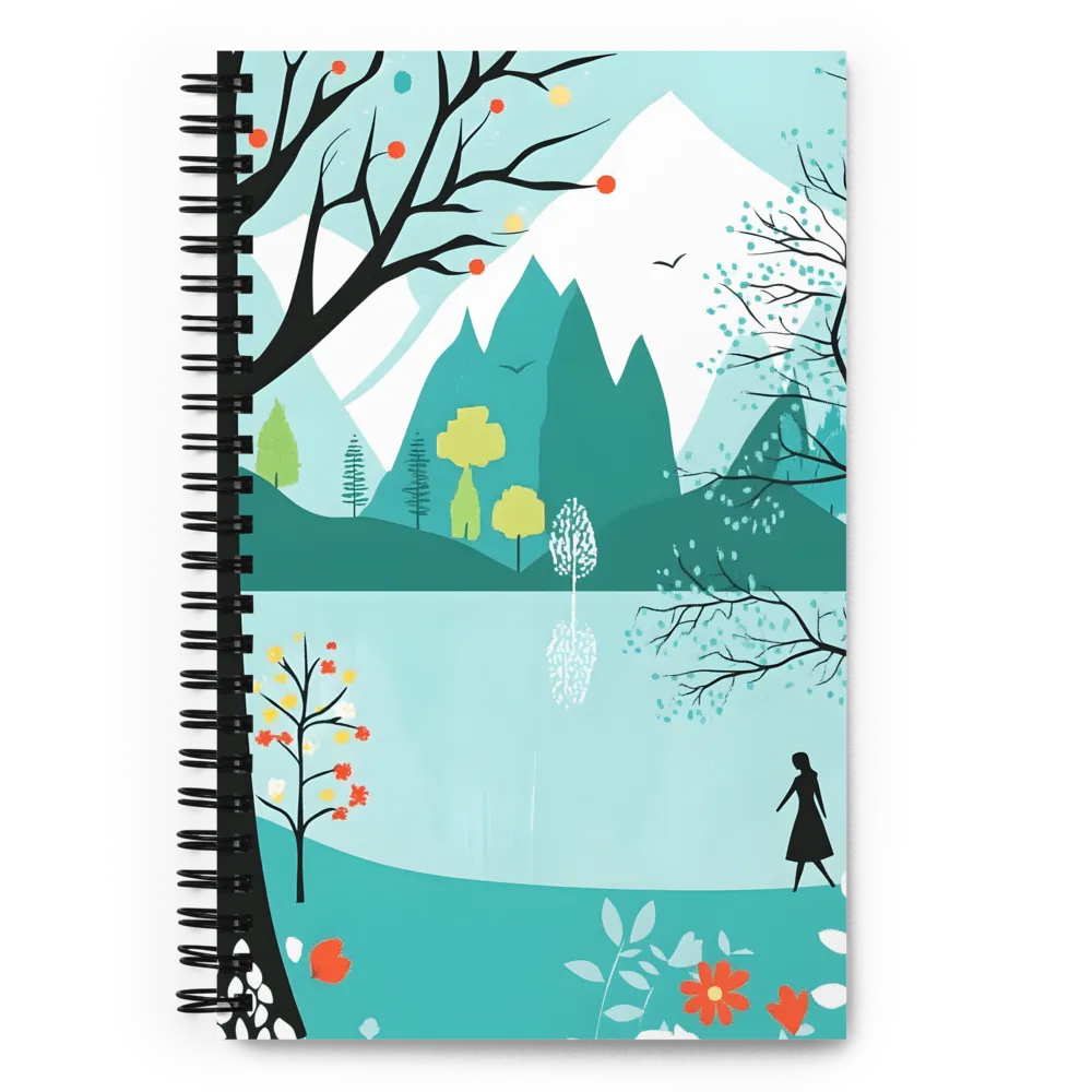 Reflective Lake Journey 
 Spiral Notebook | 140 pages