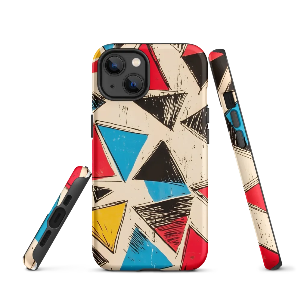 Abstract Geometric Triangle Design | Phone Case