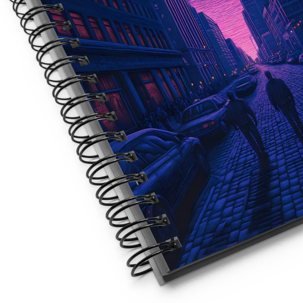 Synthwave City Twilight 
 Spiral Notebook | 140 pages
