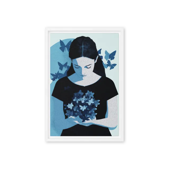 Contemplation of Butterflies | Art Print