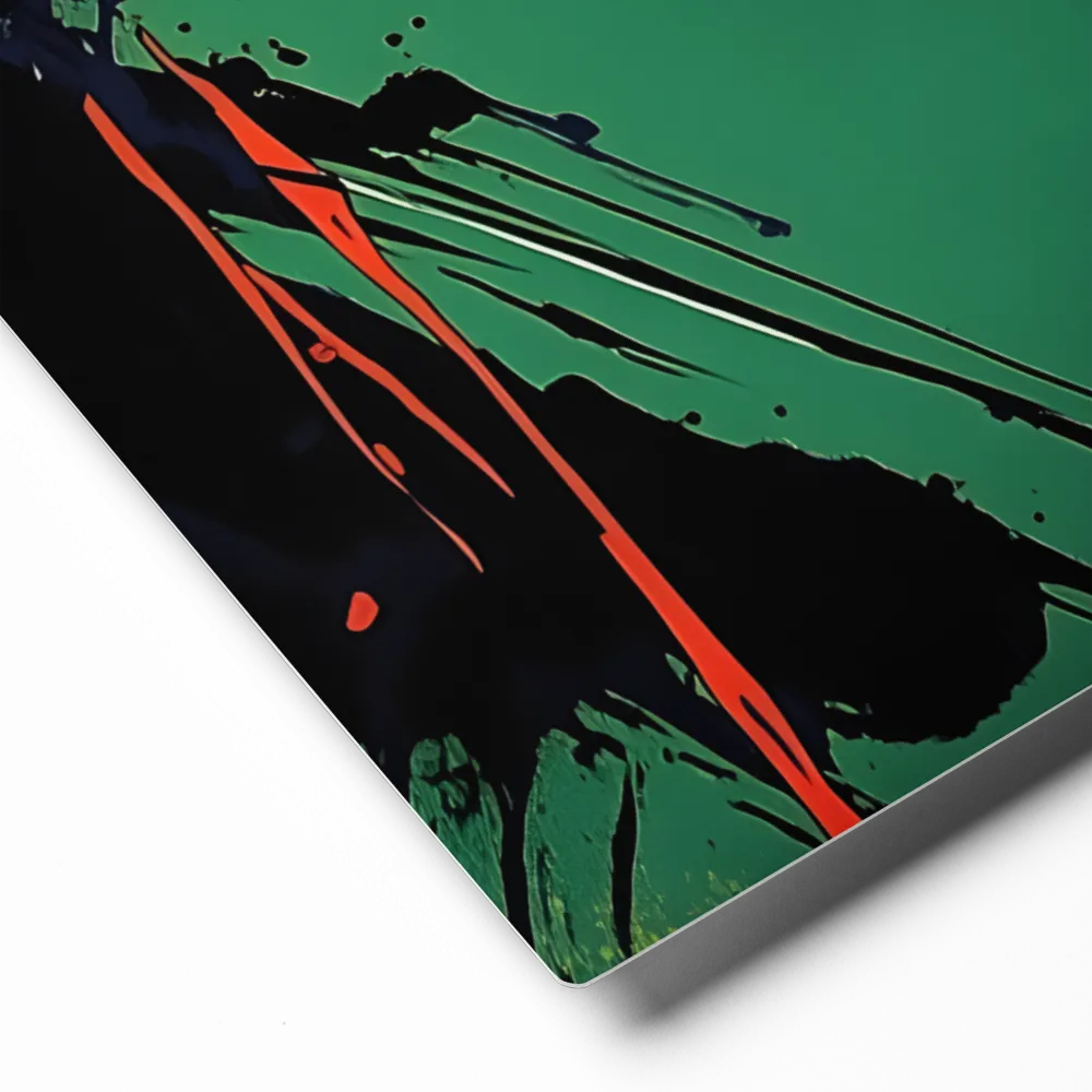 Vibrant Splatter Portrait 
 Canvas with Black Frame