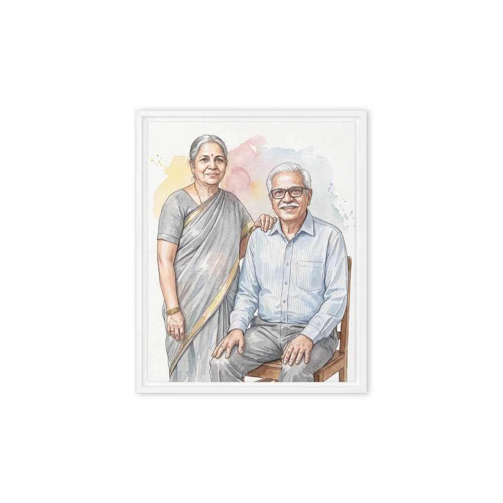 Family Portrait — Watercolor Sketch