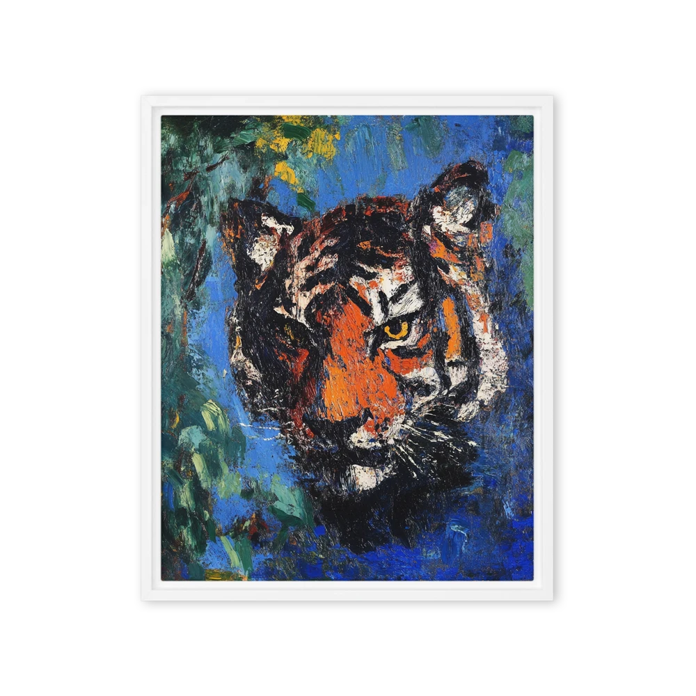 Wild Gaze: Impasto Tiger | Art Print