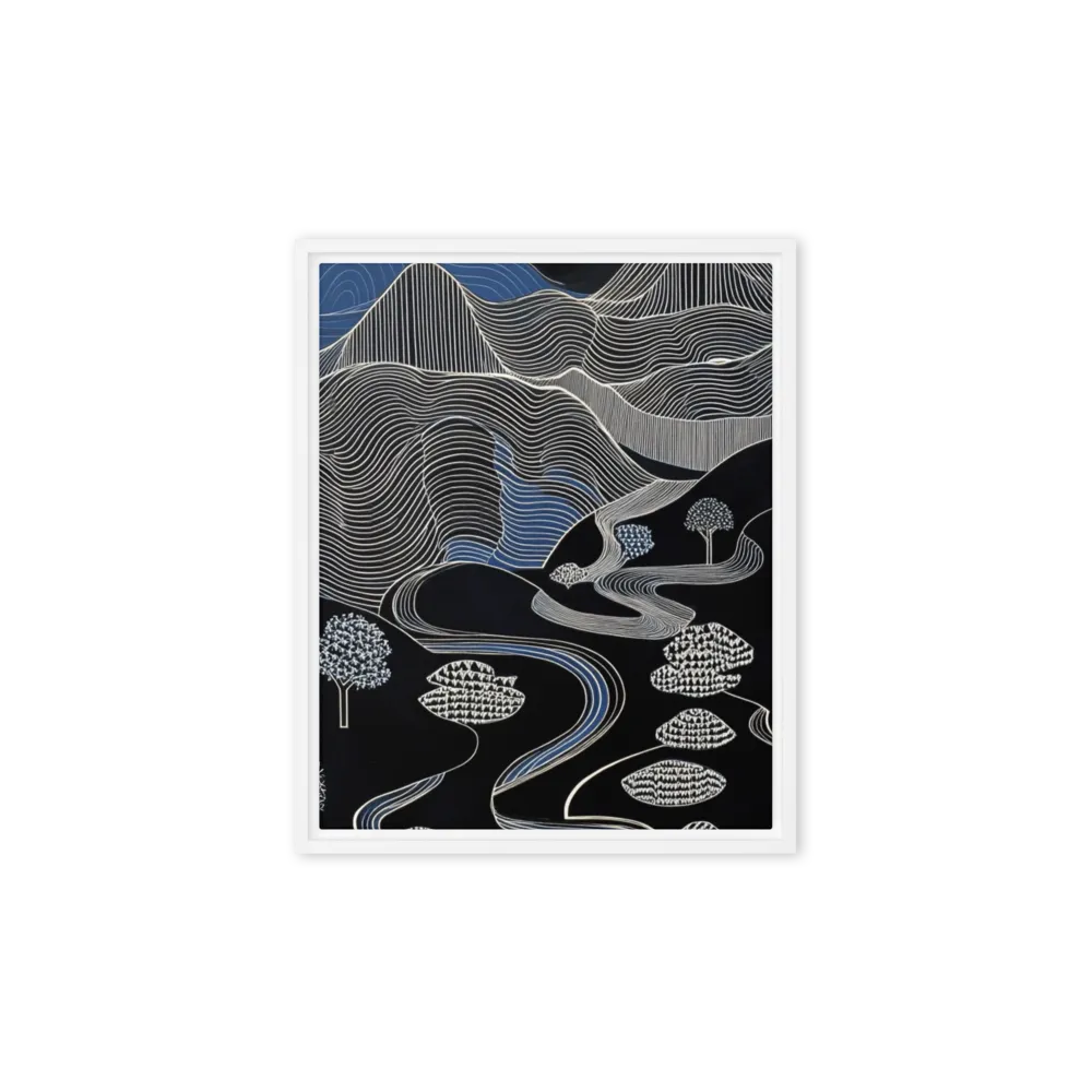 Chords of the Earth 
 Canvas with Brown Frame
