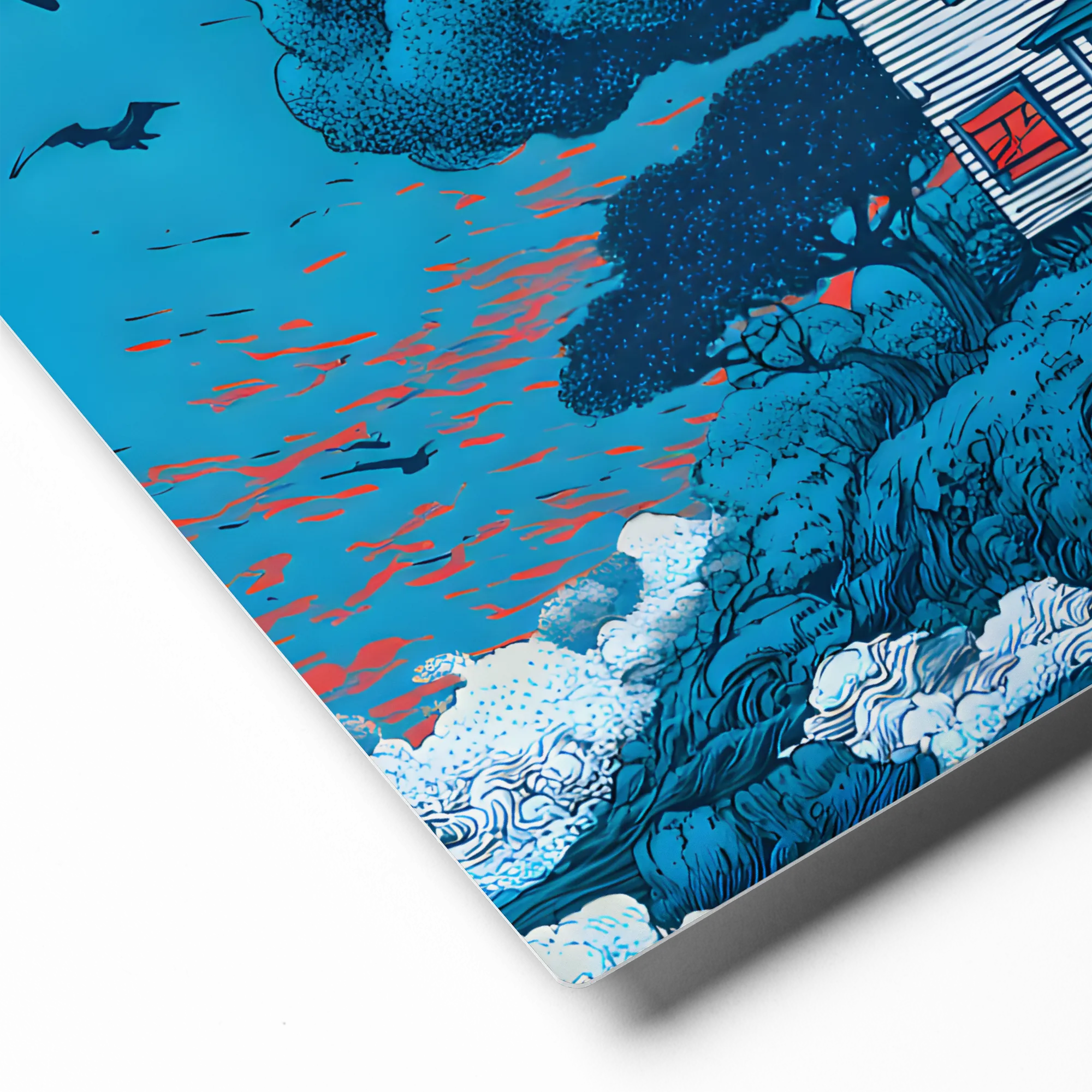 Cloudy Island Home 
 Canvas | 16″x 16″