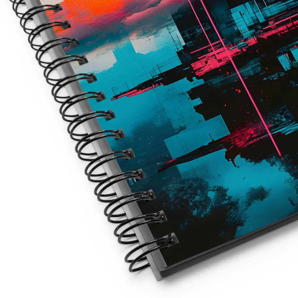 Glitched Urban Vision 
 Spiral Notebook | 140 pages