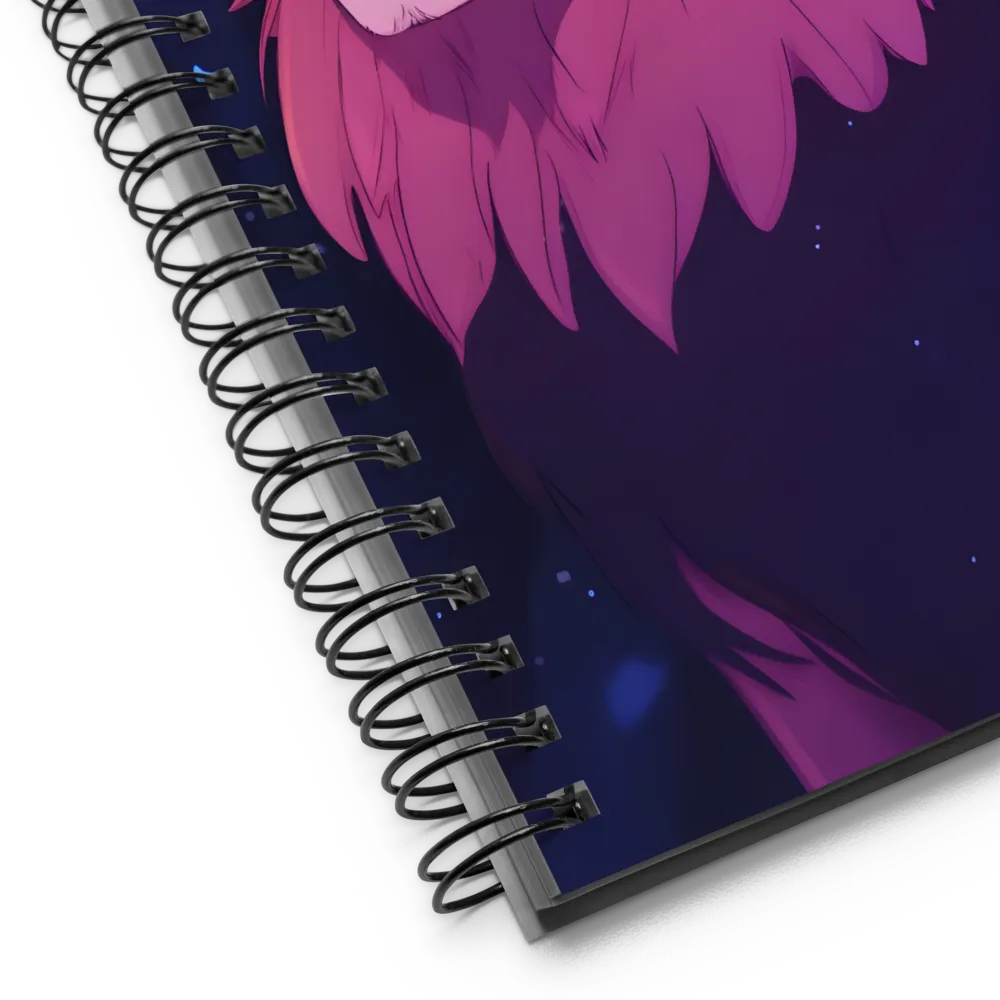 Thoughtful Lion and Birds 
 Spiral Notebook | 140 pages