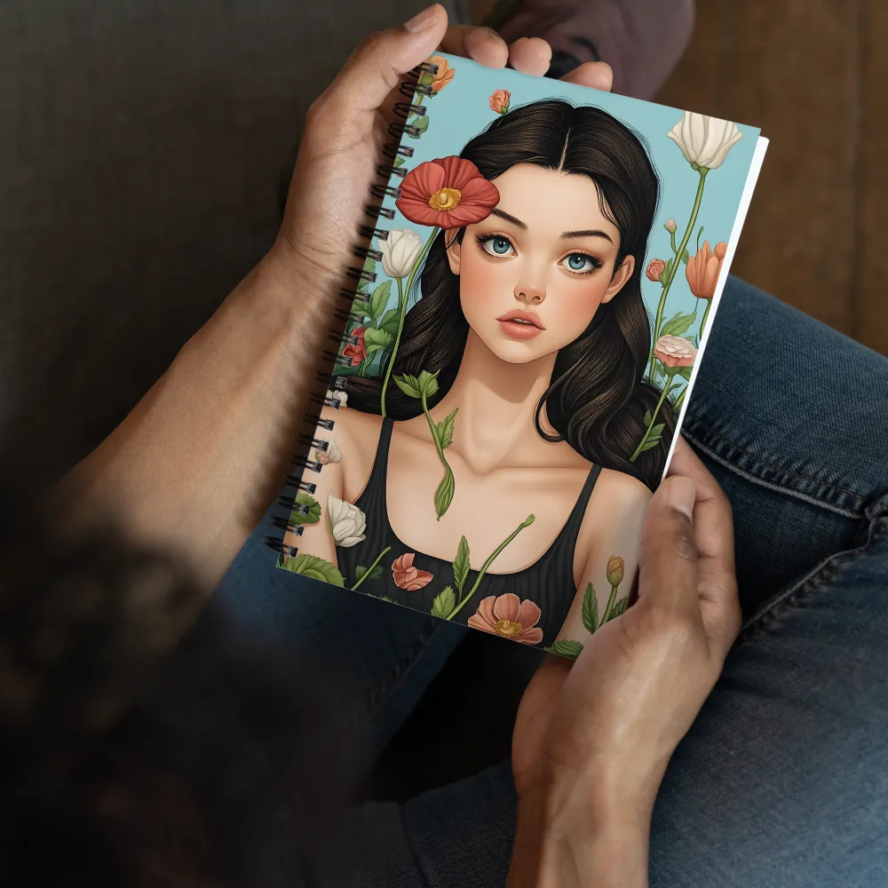 Ethereal Bloom 
 Spiral Notebook | 140 pages
