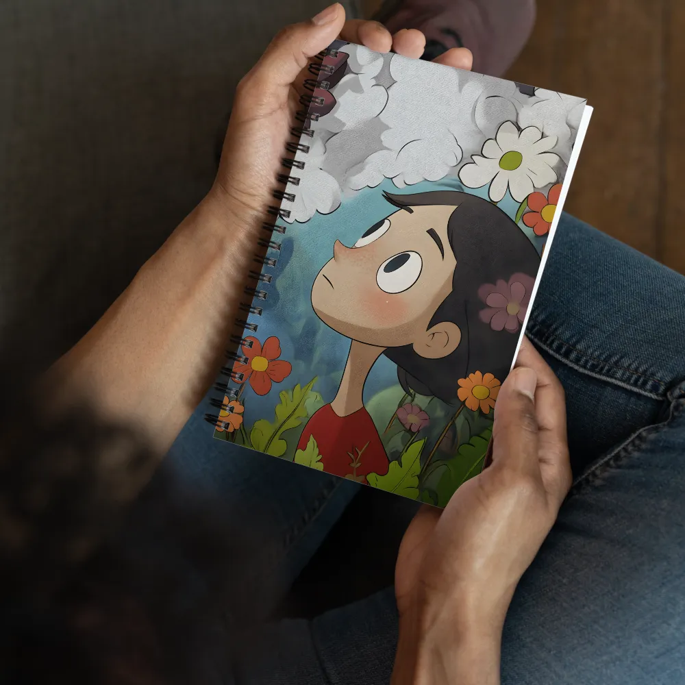 Curious Gaze Amidst Flora 
 Spiral Notebook | 140 pages