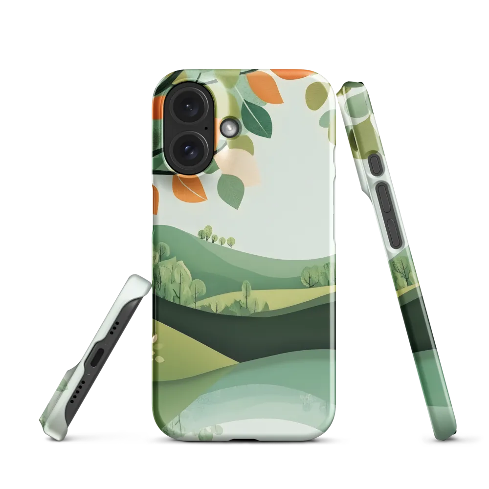 Layered Autumn Landscape 
 iPhone 12 | Snap Case