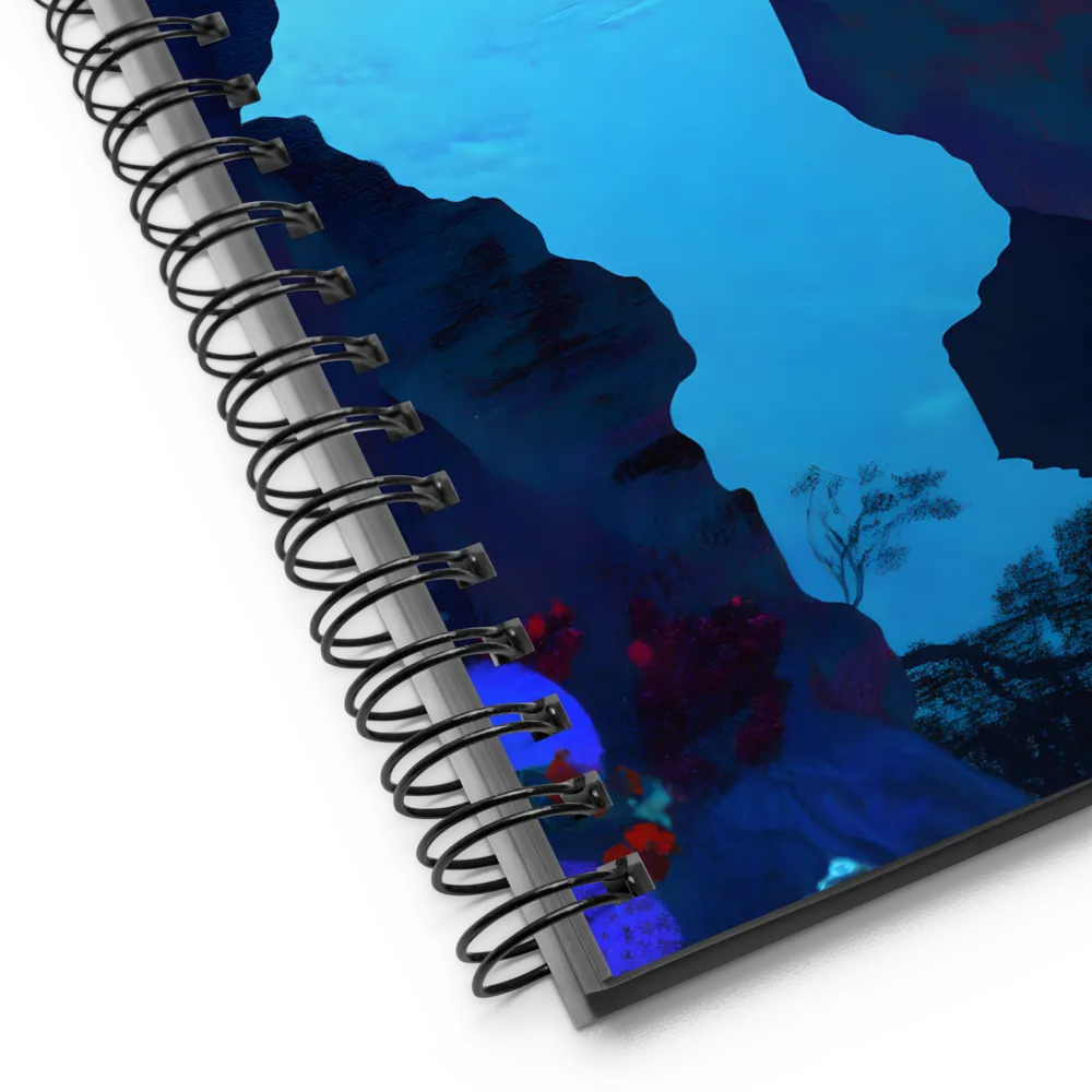 Solitary Figure, Surreal Waters 
 Spiral Notebook | 140 pages