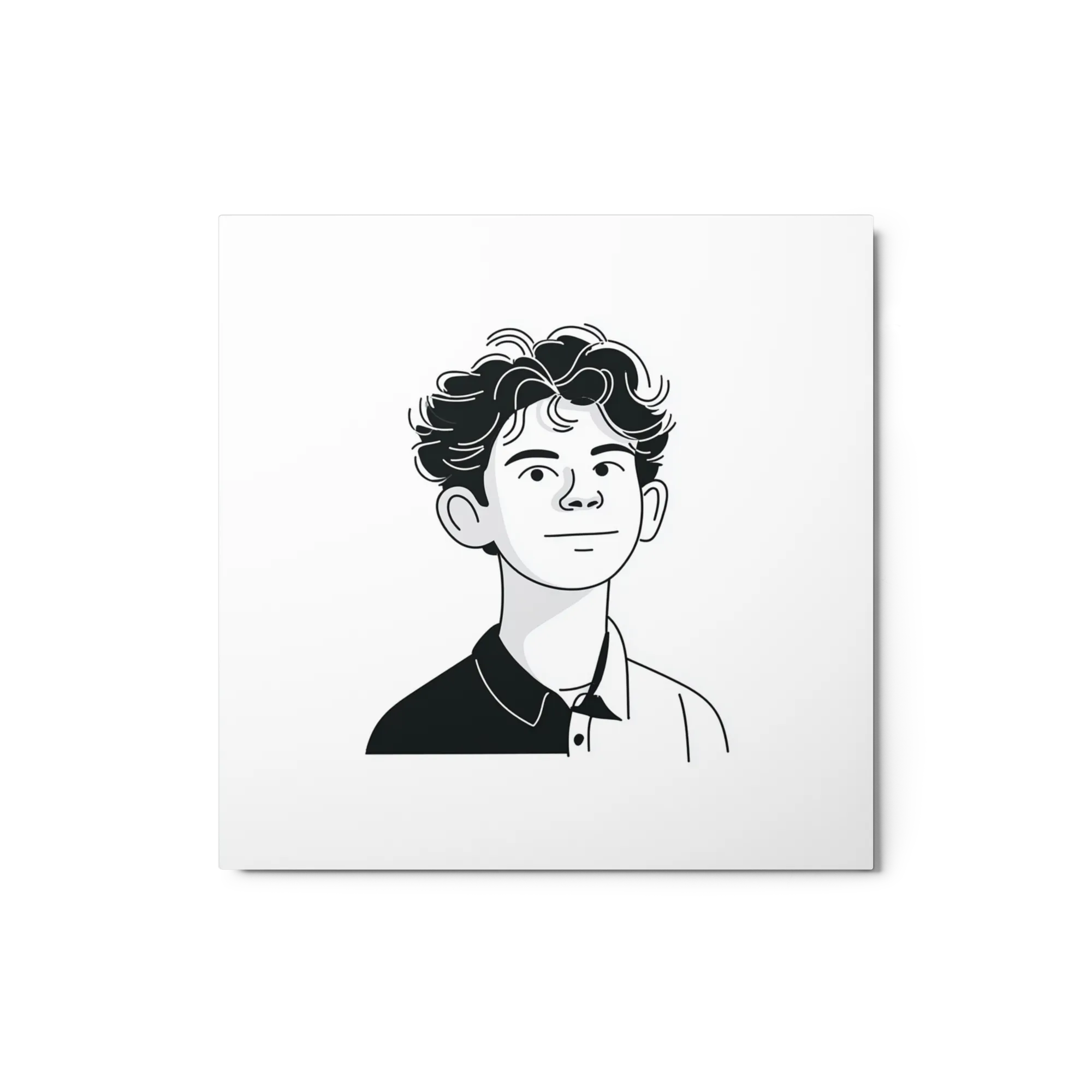 Curly Hair Portrait