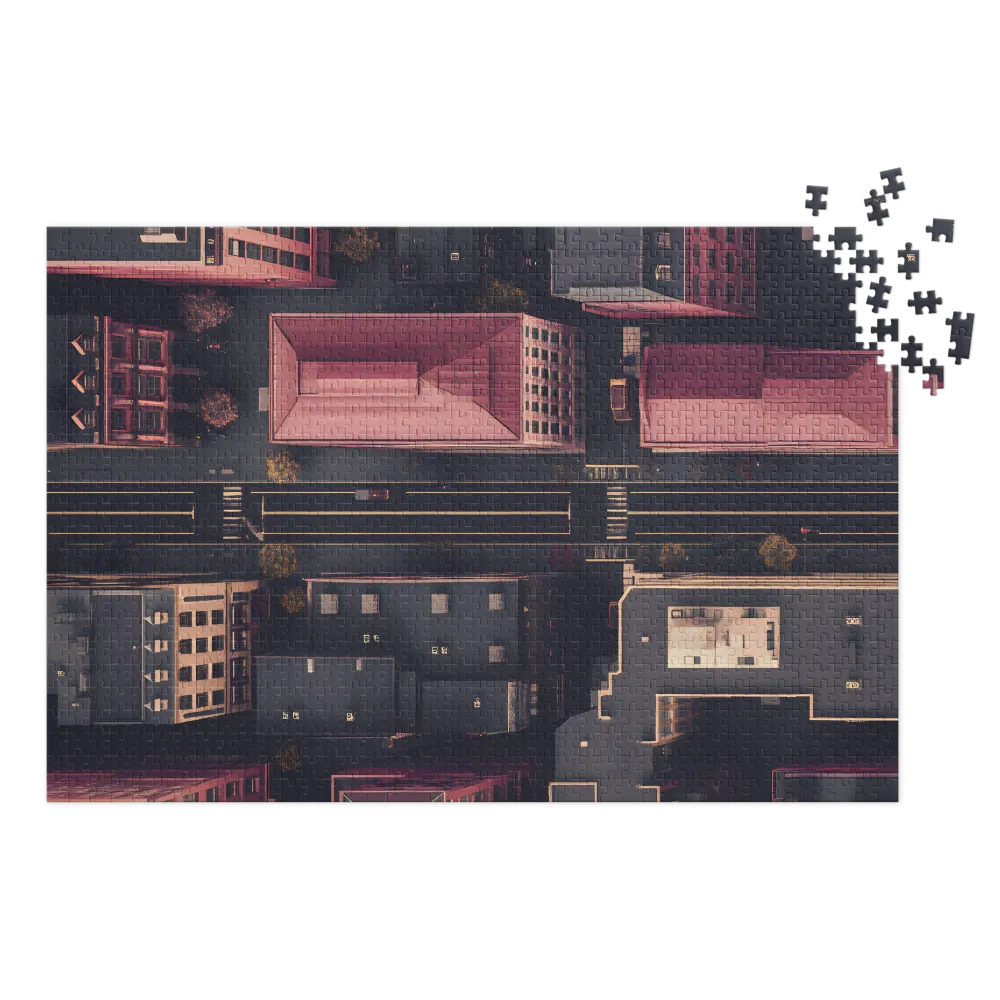 Urban Grid 
 Jigsaw Puzzle in Tin Box