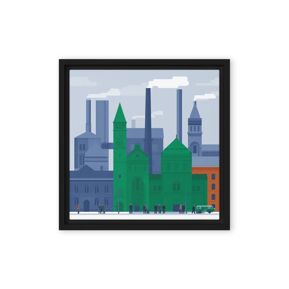 Industrial Symphony in Green | Art Print