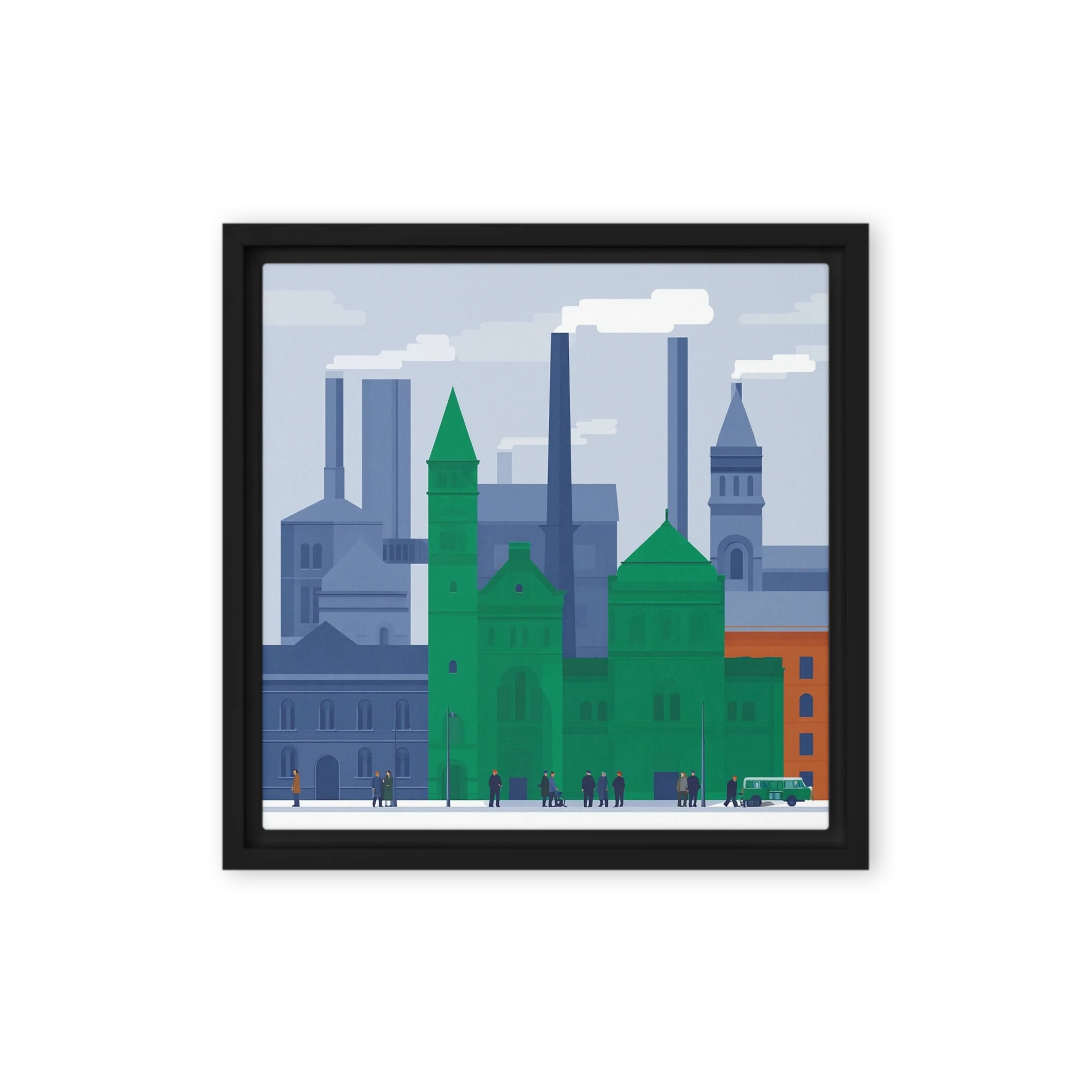 Industrial Symphony in Green | Art Print