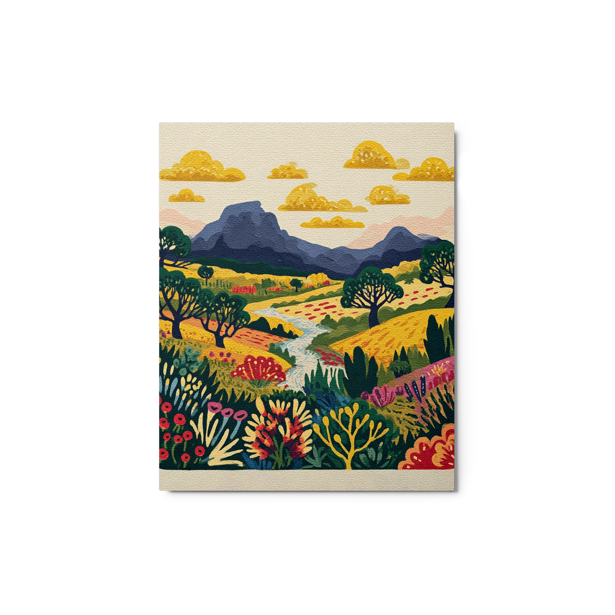 Colorful Folk Landscape