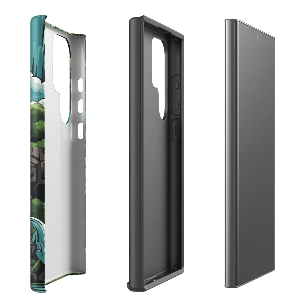 Cascading Waterfalls Illustration | Phone Case