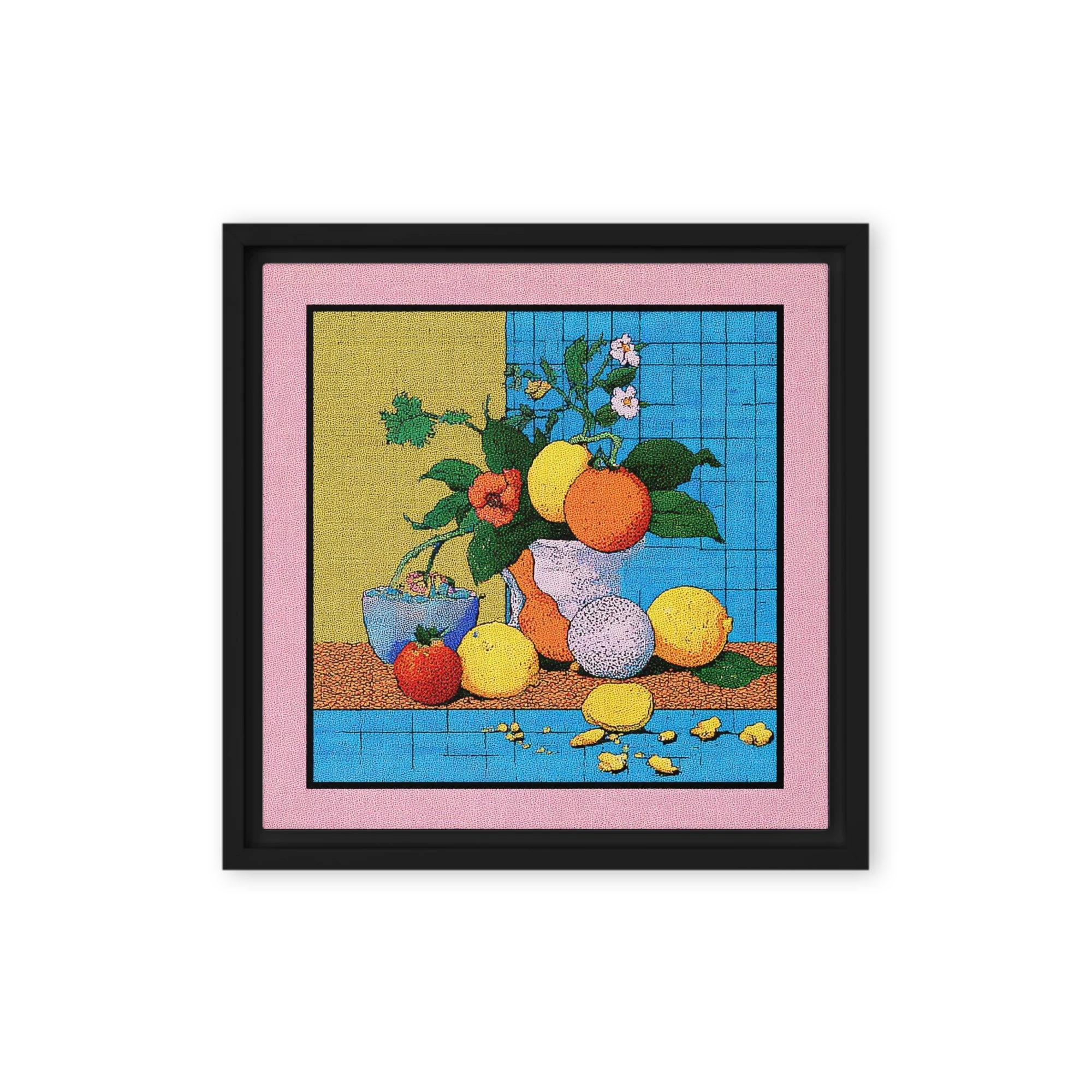 Pointillist Citrus Still Life