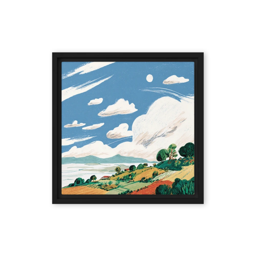 Rolling Hills and Blue Sky | Art Print