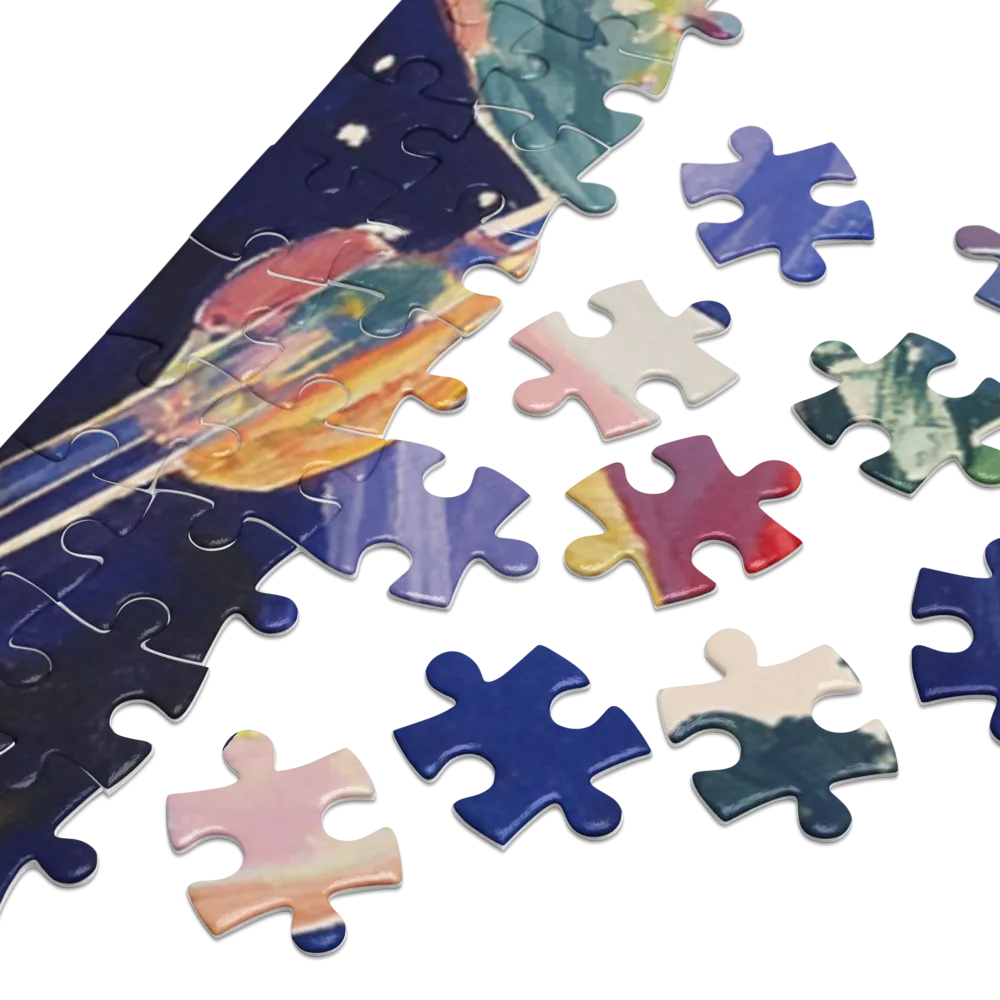 Voyage Cosmique 
 Puzzle en boite metallique