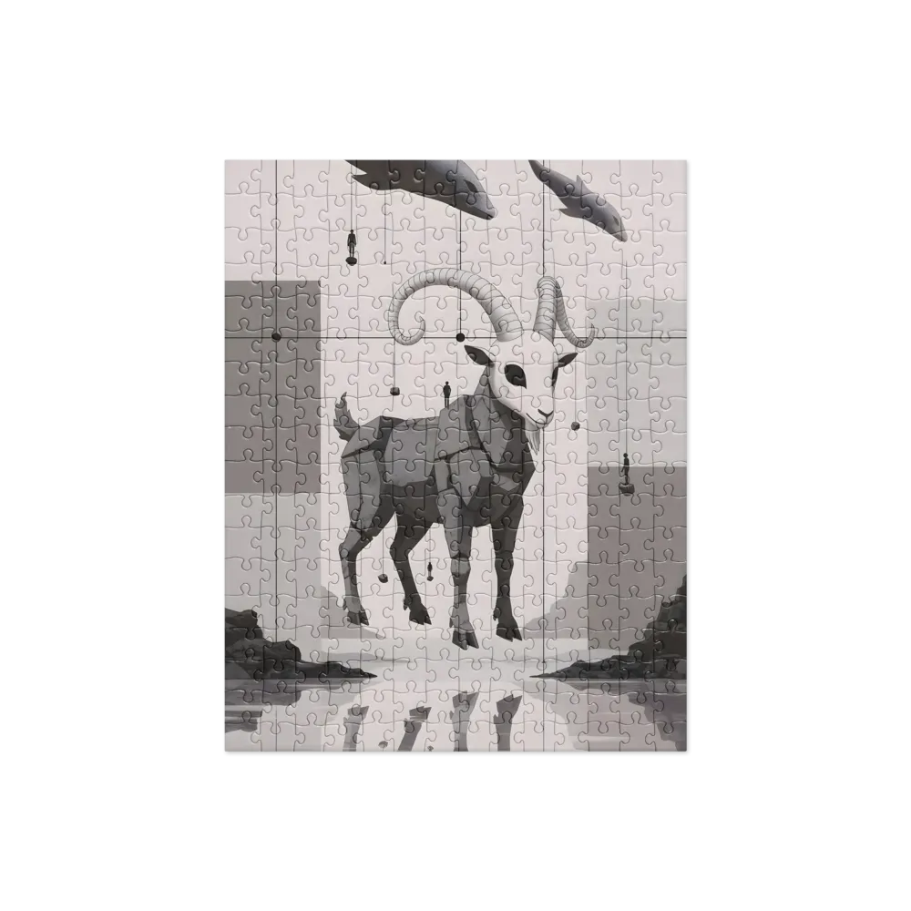 Suspended Ram 
 Jigsaw Puzzle