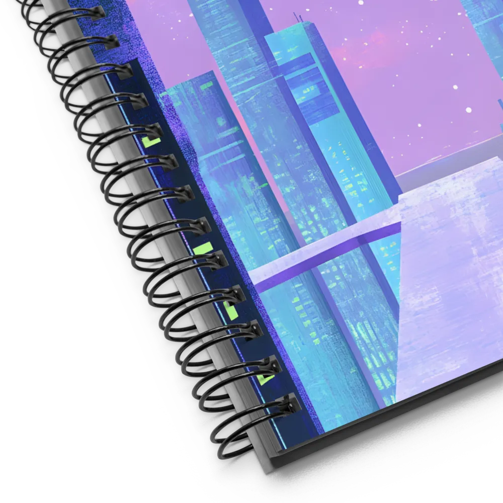 UFOs Over Neo-Metropolis 
 Spiral Notebook | 140 pages