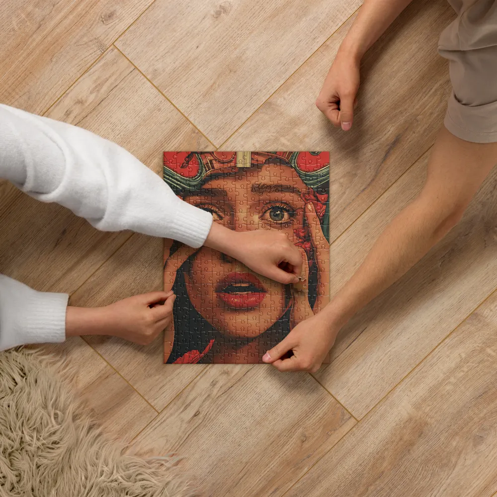 Enigmatic Gaze 
 Jigsaw Puzzle