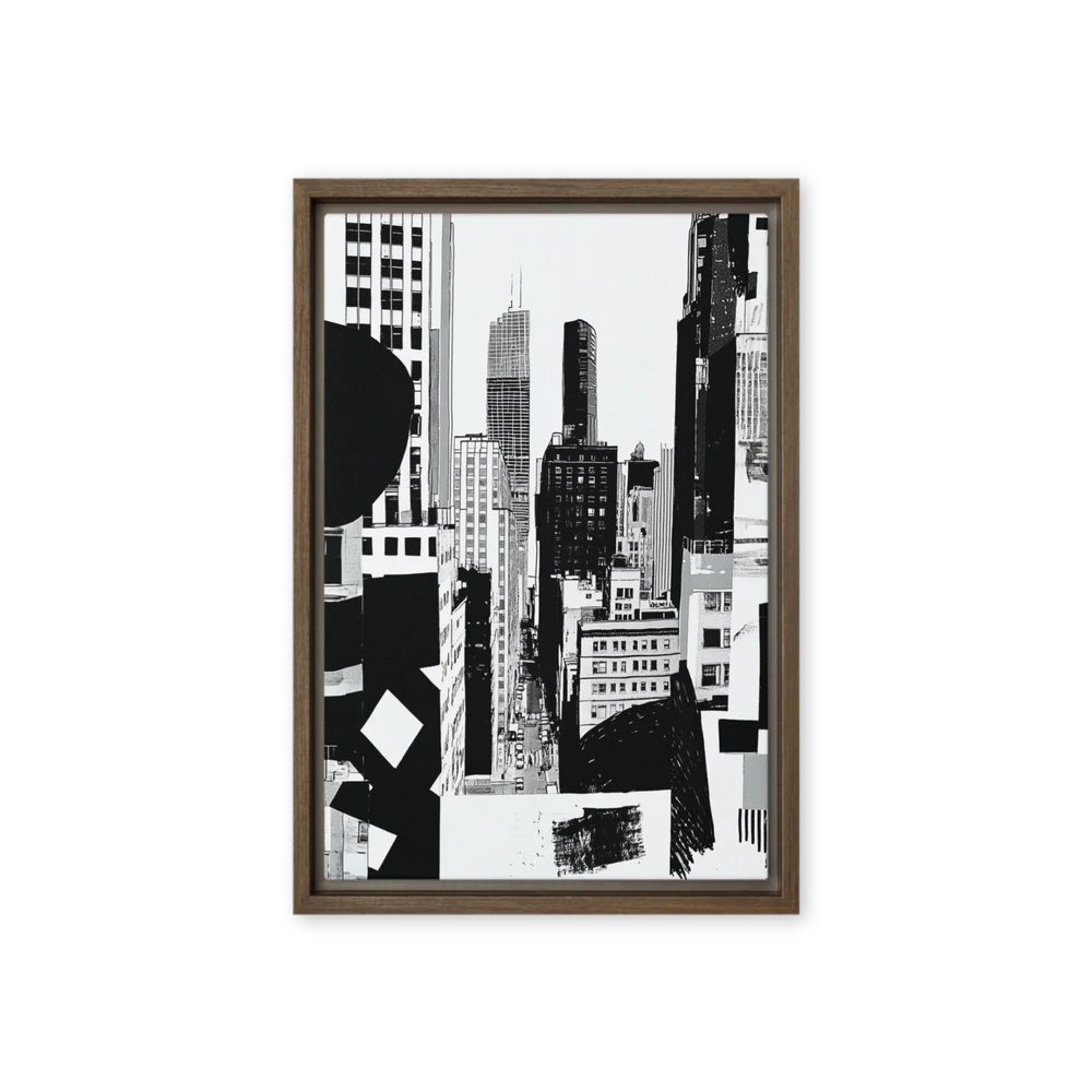 Urban Collage Silhouette | Art Print