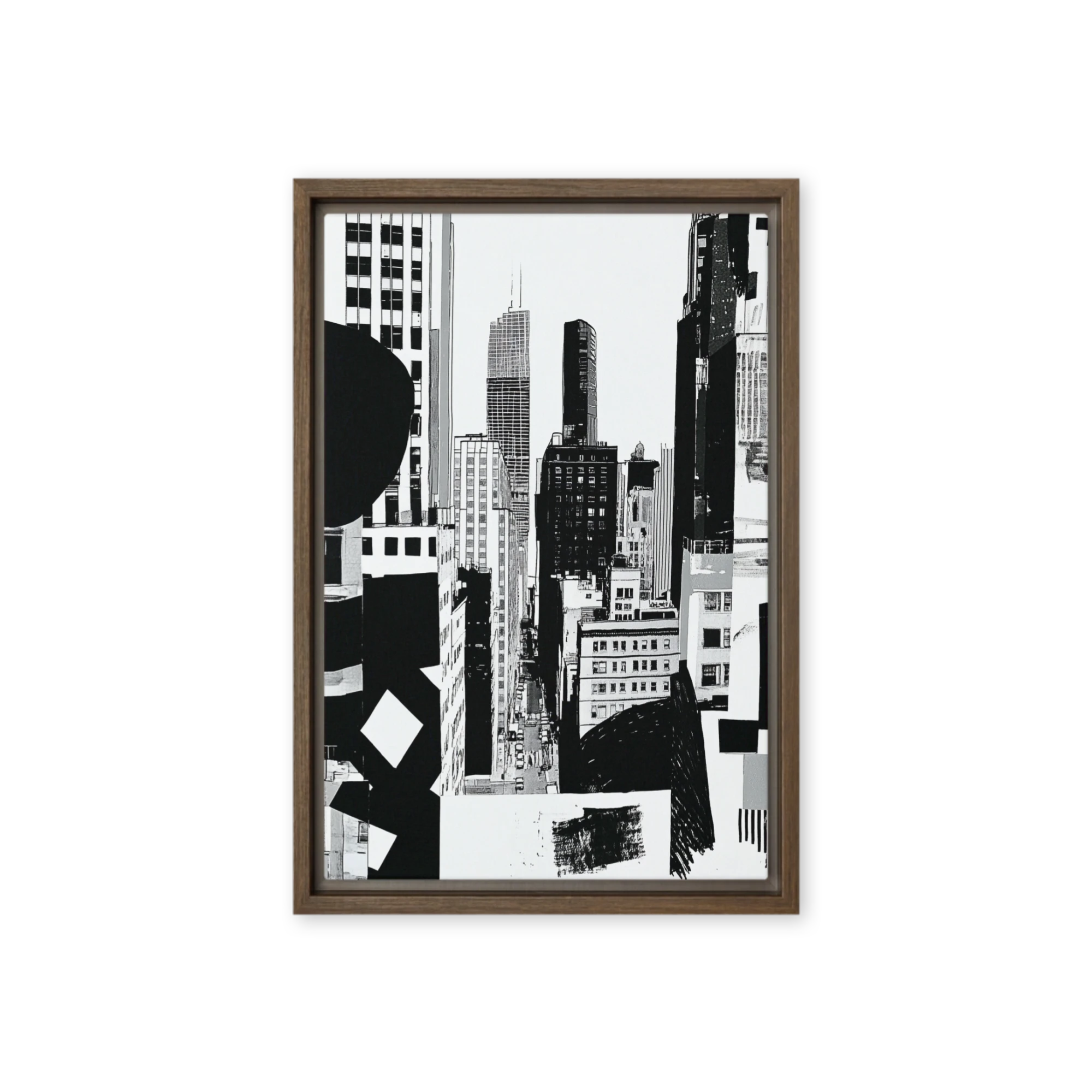 Urban Collage Silhouette | Art Print