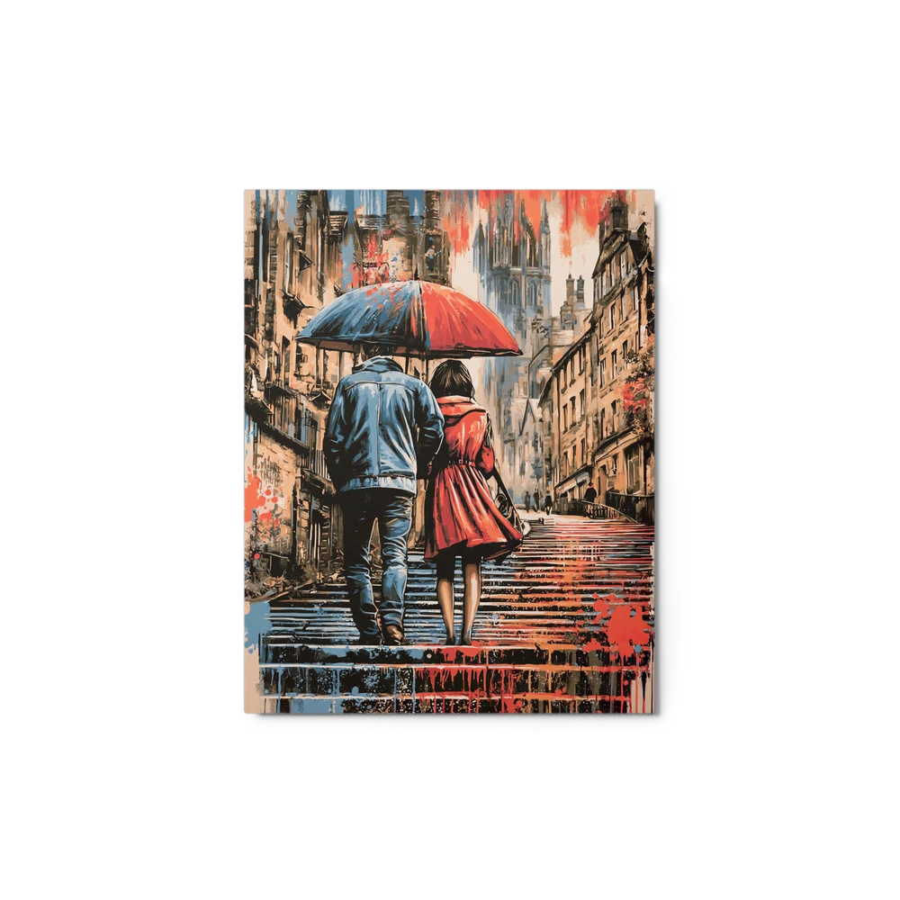 Promenade in the Rain | Art Print