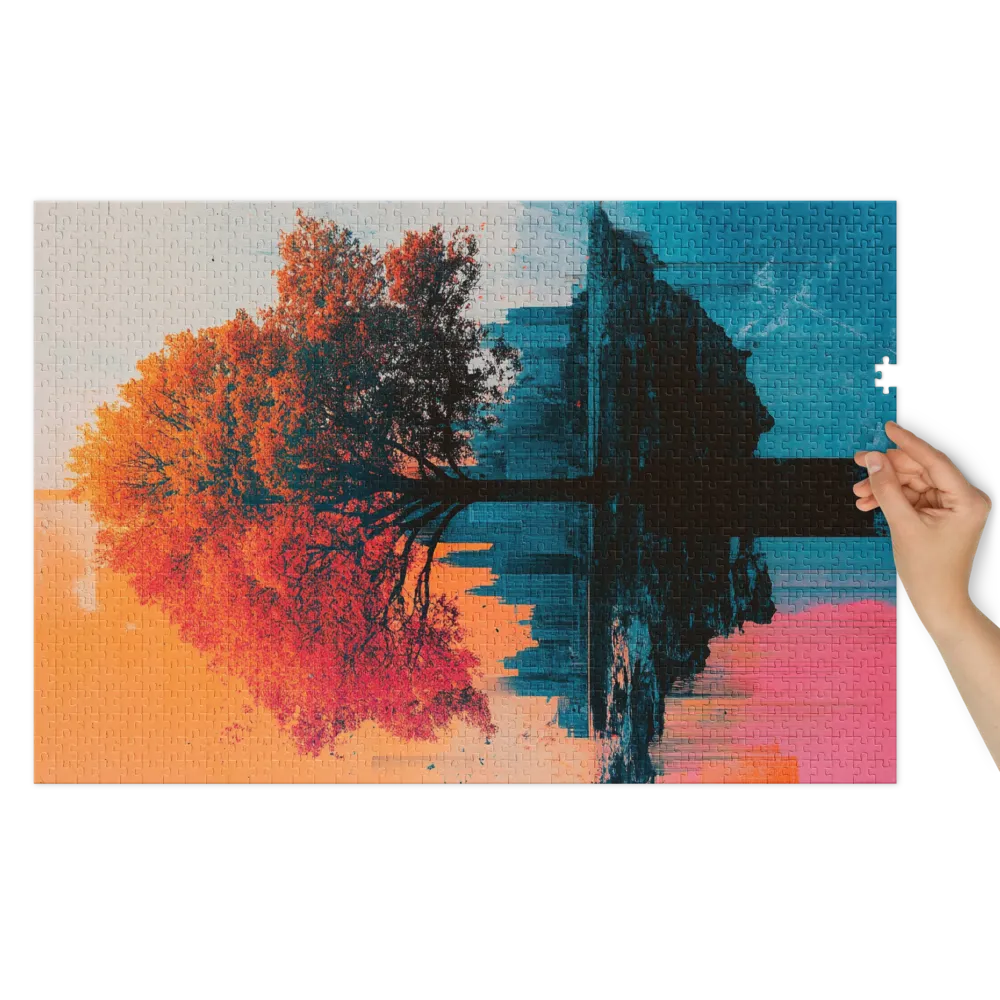 Miragem Urbana Arbórea 
 Puzzle em caixa de metal