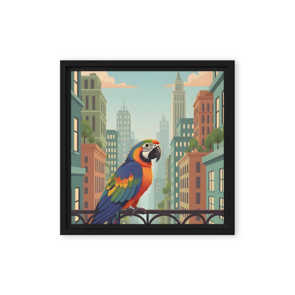 Urban Parrot 
 Canvas | 10″x 10″