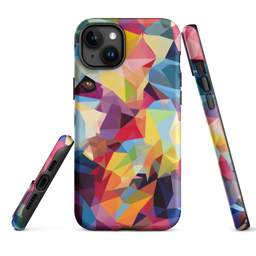 Colorful Geometric Bear Art | Phone Case