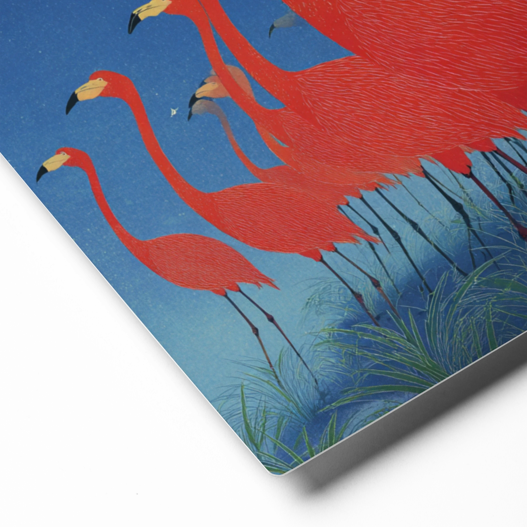 Flock of Red Flamingos | Art Print