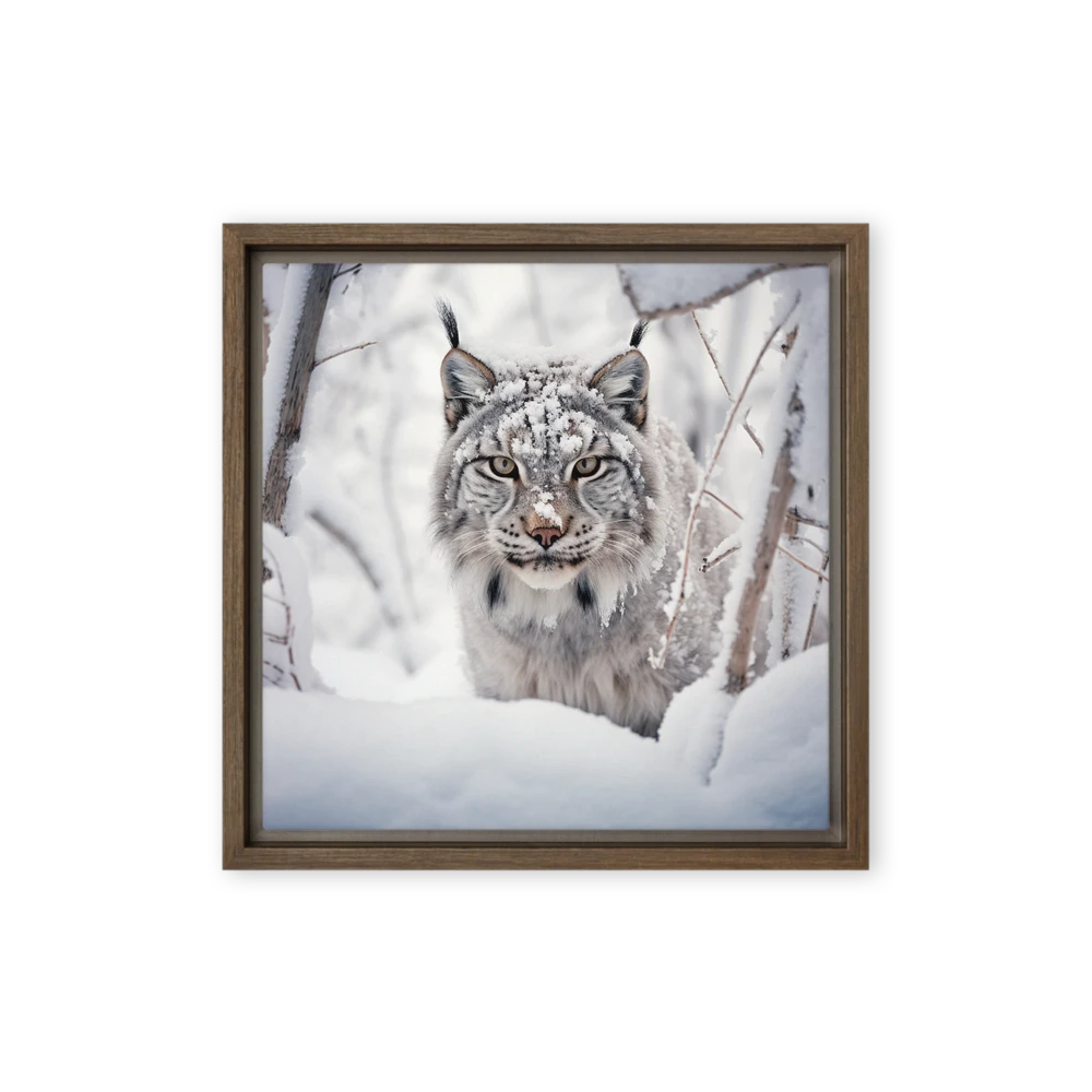 Gaze of the Winter Lynx | Art Print