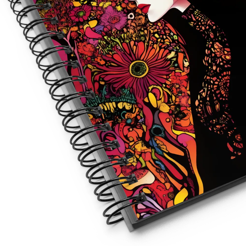 Psychedelic Bloom 
 Spiral Notebook | 140 pages
