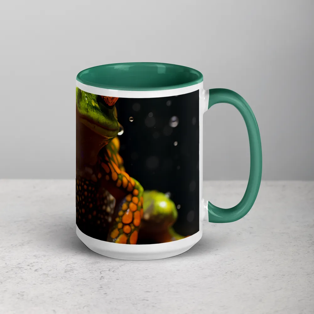 Dew-Kissed Explorer 
 Mug with Green inside
