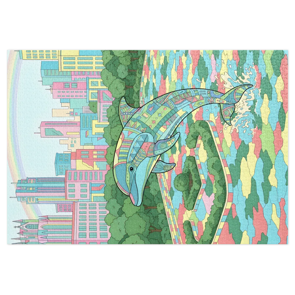 Pastel Dolphin Park | Jigsaw Puzzles