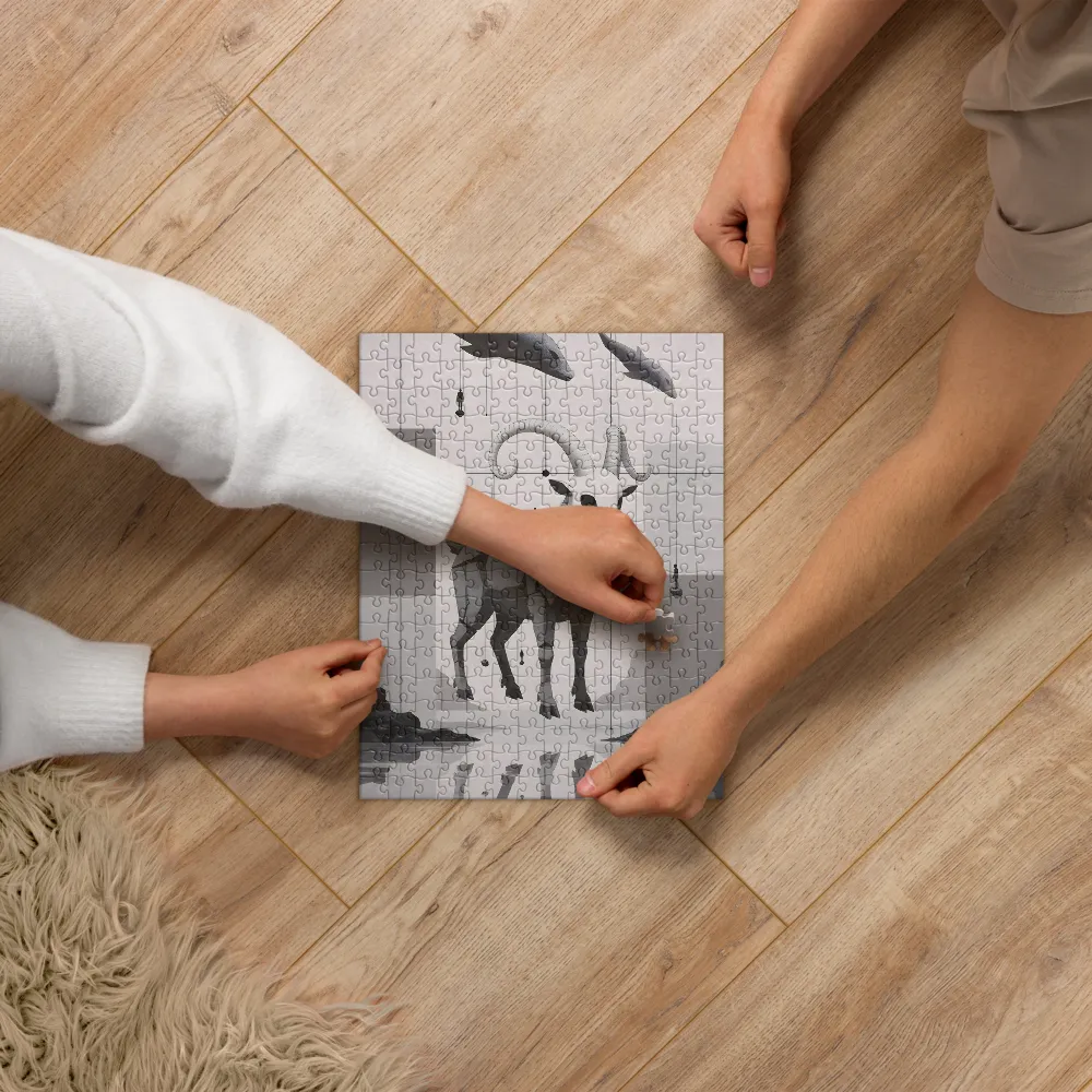 Suspended Ram 
 Jigsaw Puzzle