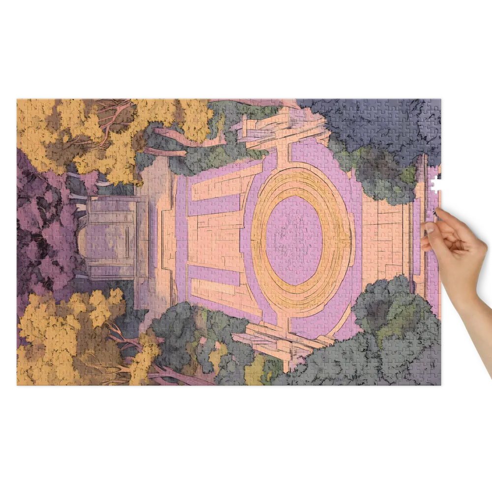 O Caminho Místico do Jardim 
 Puzzle em caixa de metal