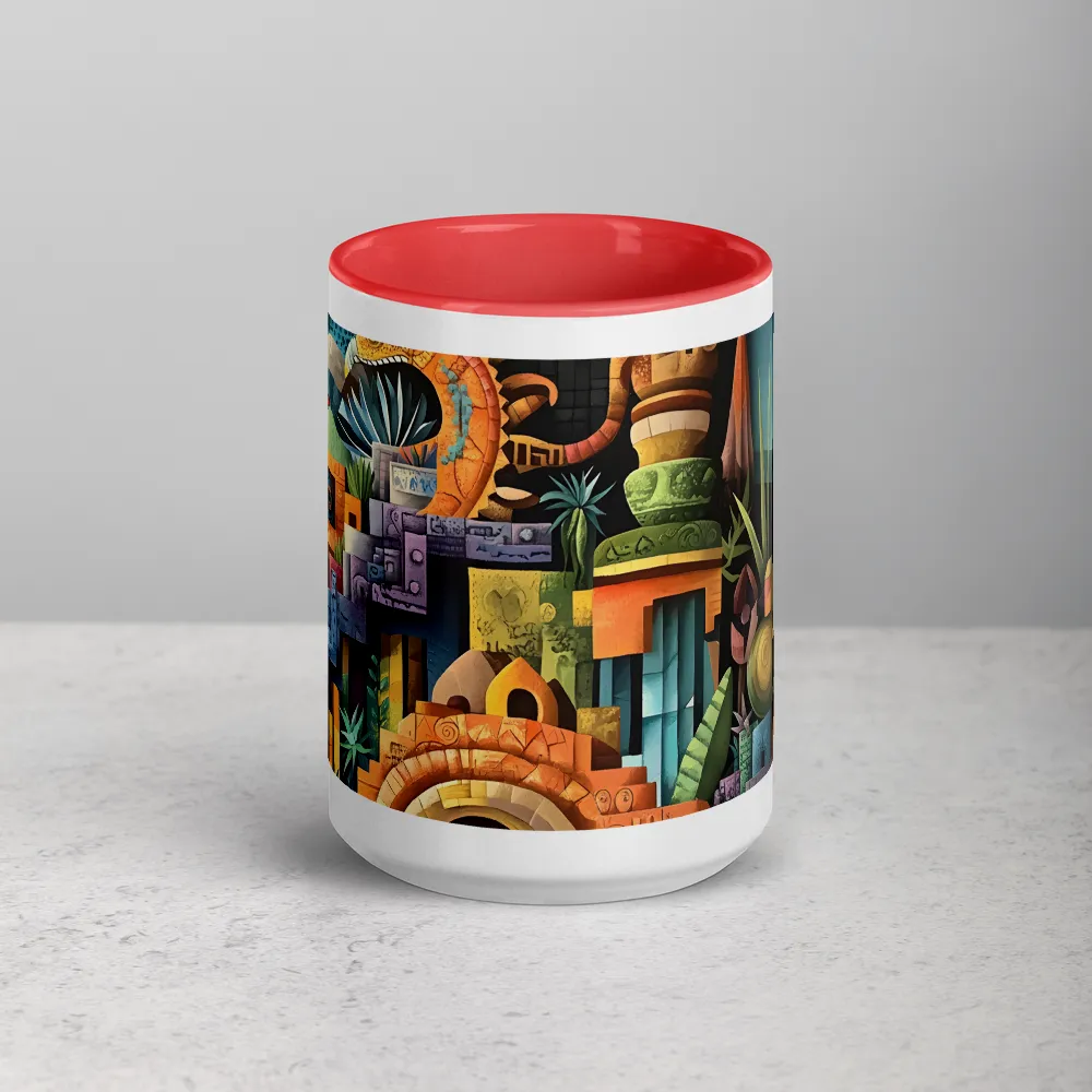Echoes of Tenochtitlan 
 Mug with Blue inside