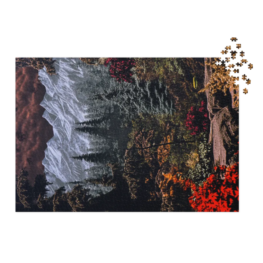Alpine Wilderness Peak 
 Jigsaw Puzzle in Tin Box