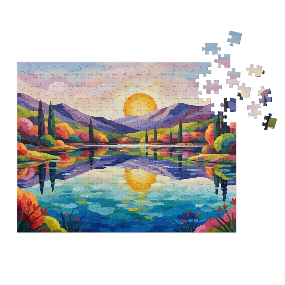 Vibrant Lake Reflection