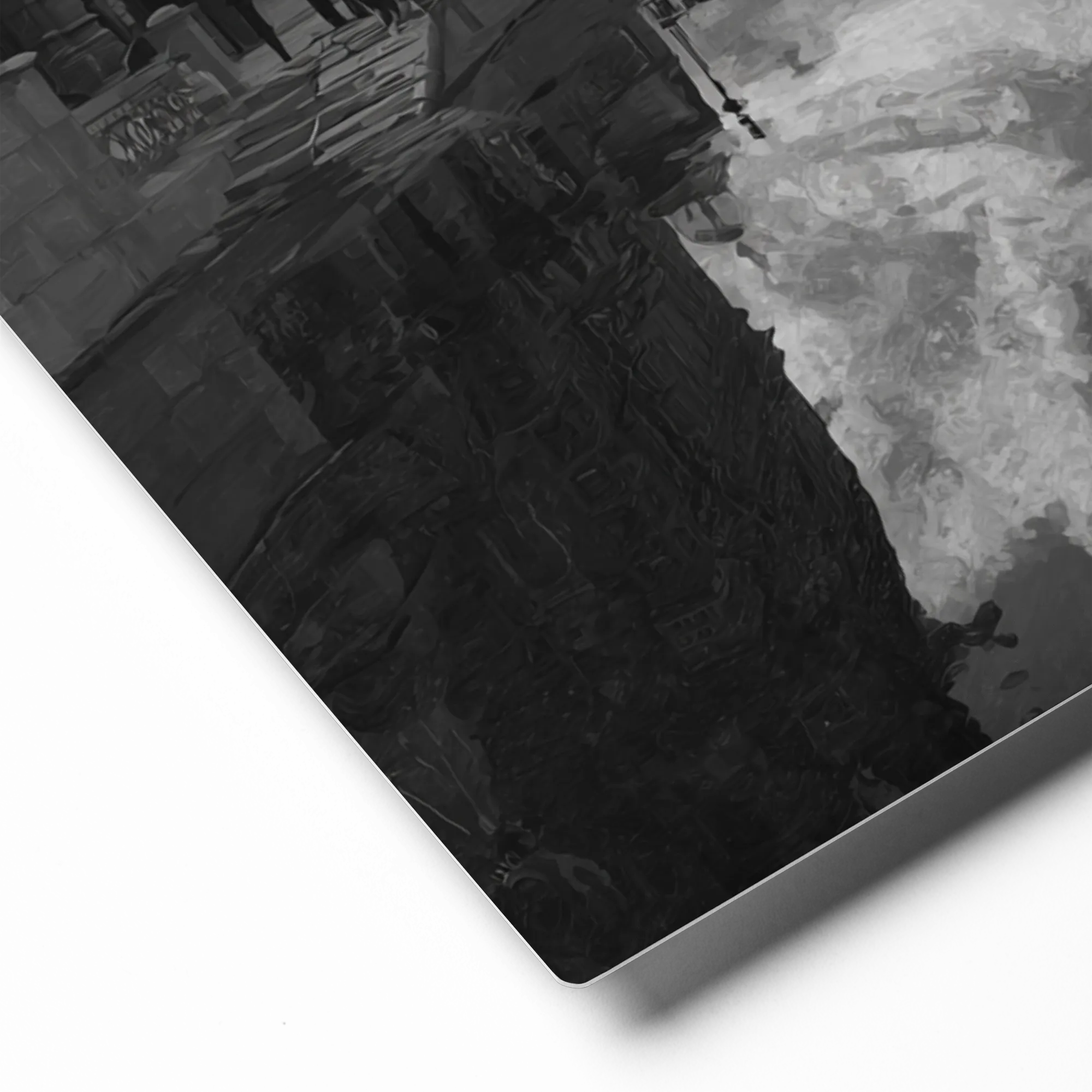 St. Petersburg Canal Reflection 
 Canvas with Brown Frame