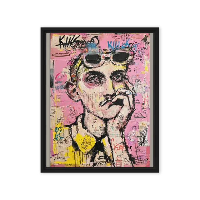 Urban Expression: Man in Graffiti | Art Print