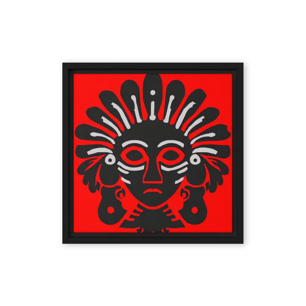 Red Tribal Mask | Art Print